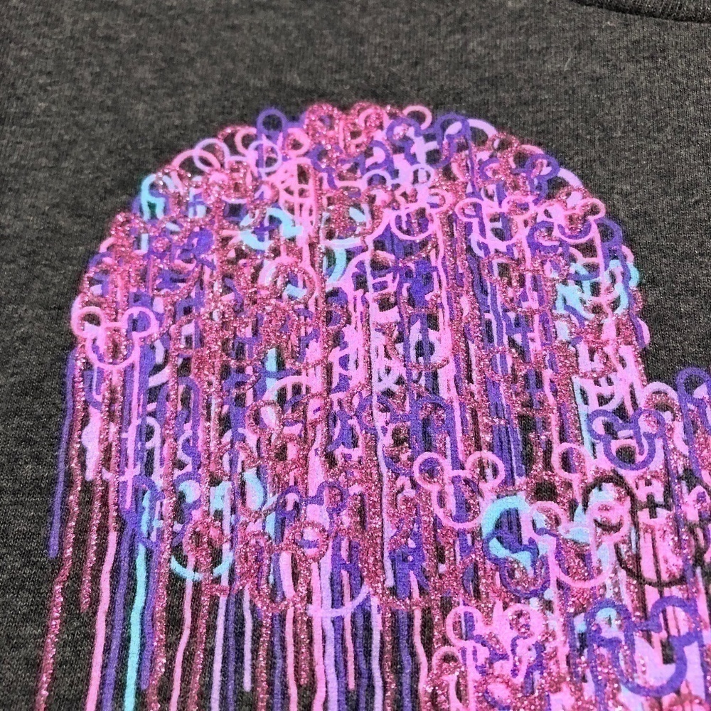 Disney Glitter Paint Drip Mickey T-Shirt - Picture 4 of 6